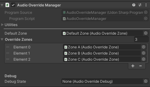 Example 1 - Audio Override Manager