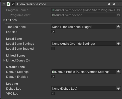 Audio Override Zones
