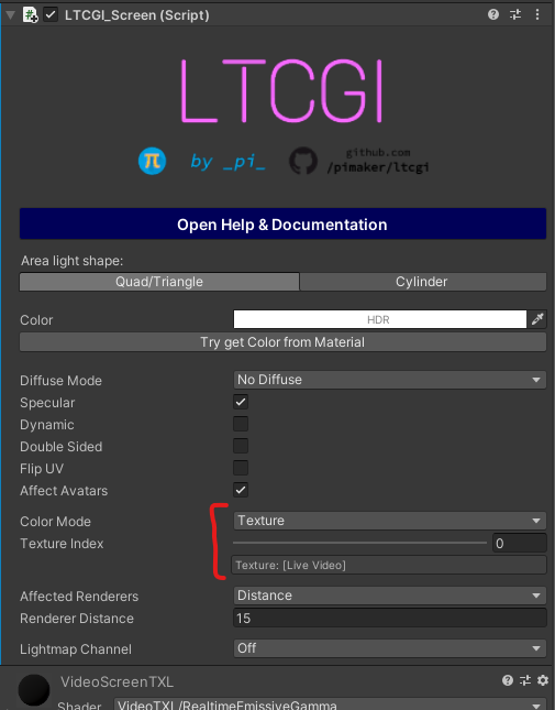 LTCGI Screen Component